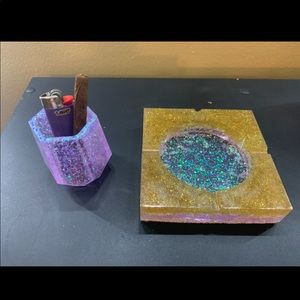 Ashtray and Mini Vase